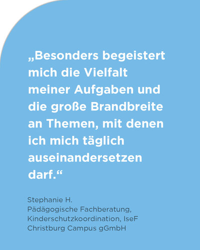  Für starke Pädagogik und sicheren Kinderschutz

Im neuen Newsletter stellen wir eine Kollegin vor, die unsere Kitas und...
