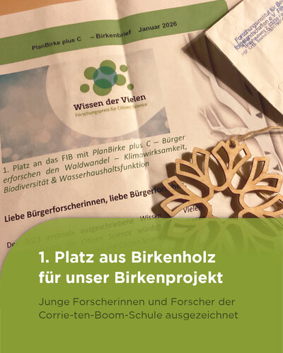 Vor einiger Zeit haben wir über das Birken-Forschungsprojekt an der Corrie-ten-Boom-Schule berichtet – nun gibt es tolle...