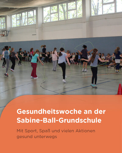 Vom 27. bis 29. April drehte sich an unserer Sabine-Ball-Grundschule alles um das Thema Gesundheit. Die Klassen...
